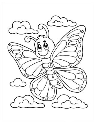desenho para colorir borboleta