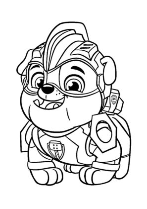 desenho patrulha pata para colorir