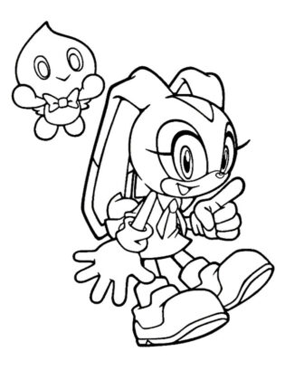 sonic para colorir e imprimir