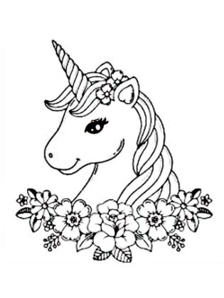 desenho unicornio para colorir