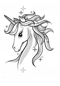 desenho unicornio para colorir