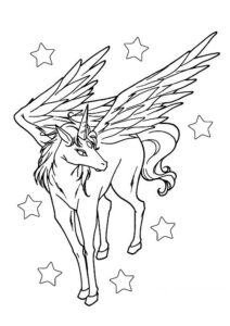 desenho unicornio para colorir