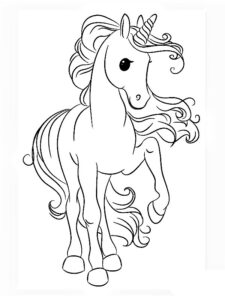 desenho unicornio para colorir