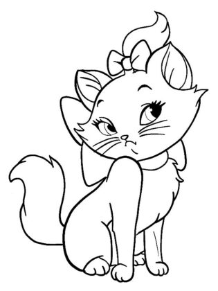 desenhos de gato para colorir