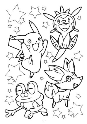 desenho pokemon para colorir