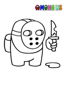 desenhos para colorir de among us