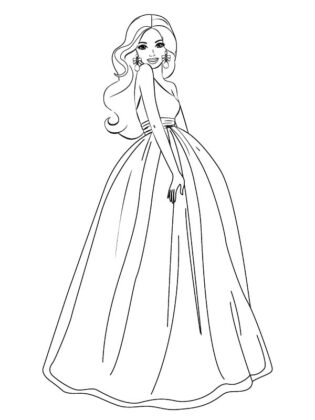 desenhos para colorir barbie