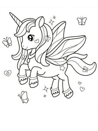desenhos para colorir de unicornio