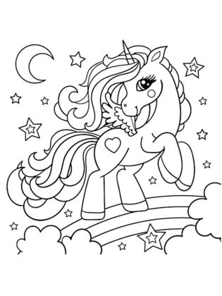 desenhos para colorir de unicornio