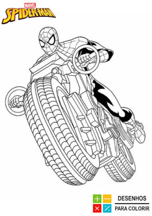 desenhos para colorir homem aranha