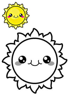 desenhos para colorir kawaii