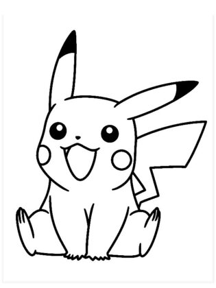 desenhos para colorir pikachu
