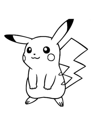 desenhos para colorir pikachu