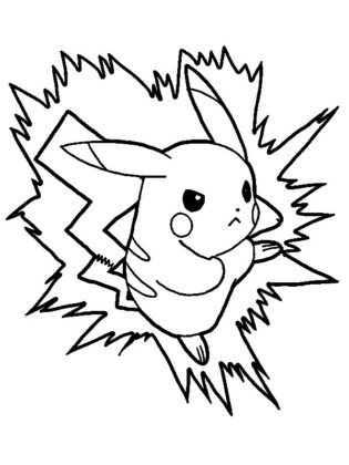 desenhos para colorir pikachu