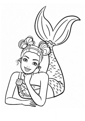 desenhos para colorir sereia