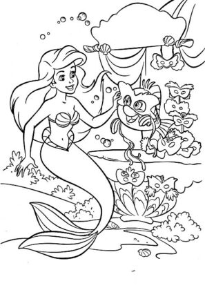 desenhos para colorir sereia