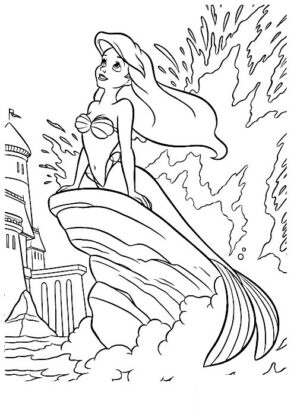desenhos para colorir sereia