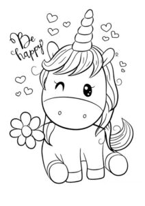 desenhos para colorir unicornio