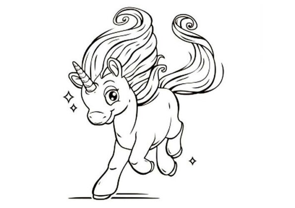 desenhos para colorir unicornio