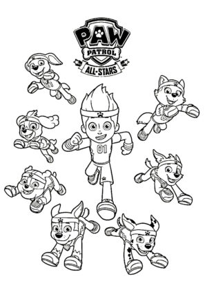 desenhos patrulha pata para colorir