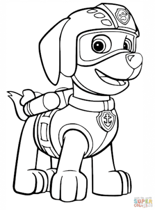 desenhos patrulha pata para colorir
