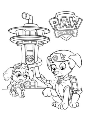 desenhos patrulha pata para colorir