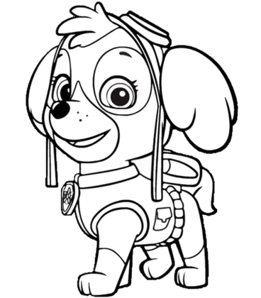 desenhos patrulha pata para colorir