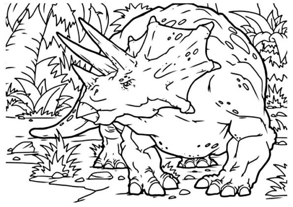 dinossauro desenho para colorir