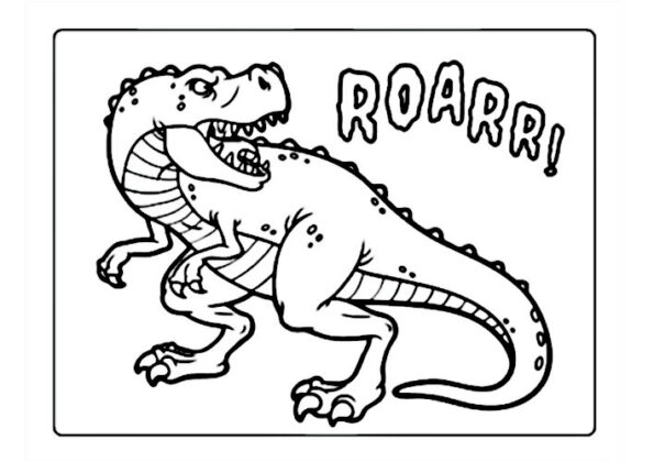 dinossauro desenho para colorir
