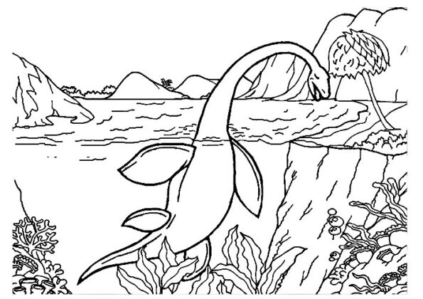dinossauro desenho para colorir