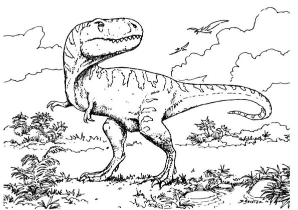 dinossauro para colorir