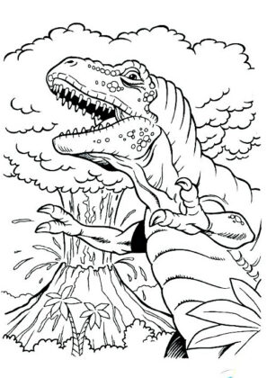 dinossauro para colorir e imprimir