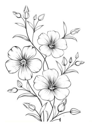 flores para colorir e imprimir