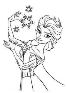 desenho frozen para colorir