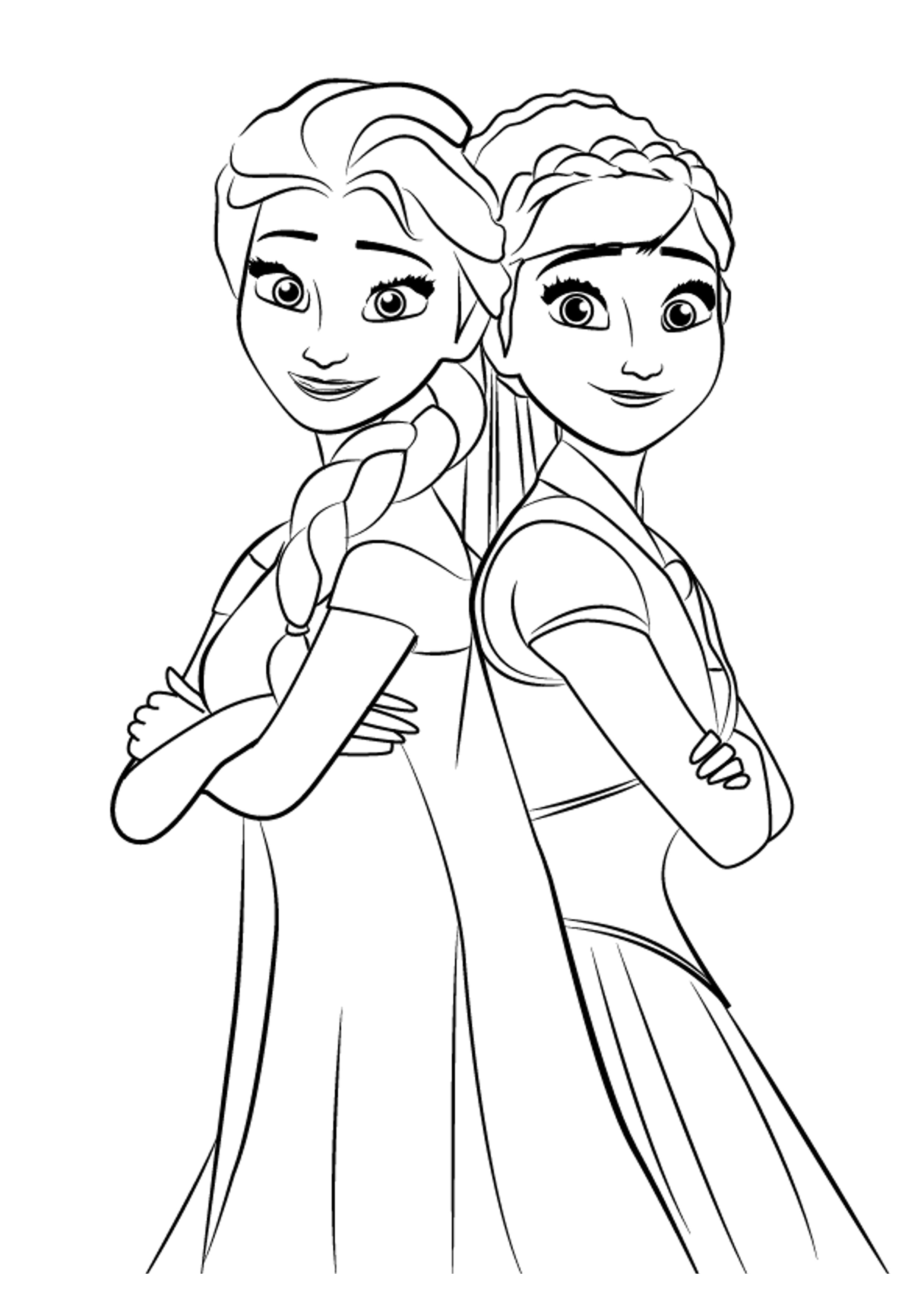 Desenhos para imprimir e pintar de Frozen