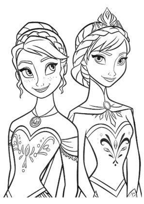 desenho para colorir frozen