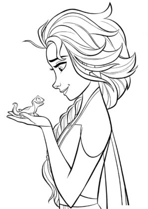 desenho frozen para pintar