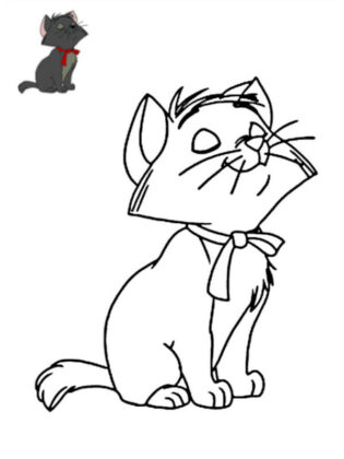 gatinho para colorir
