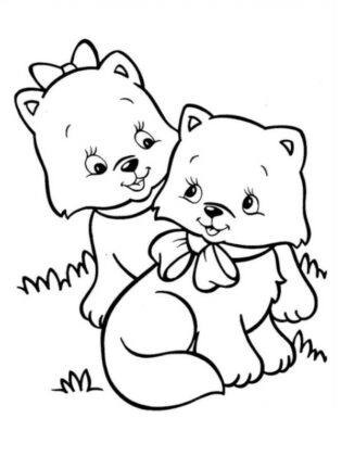 gatinho para colorir