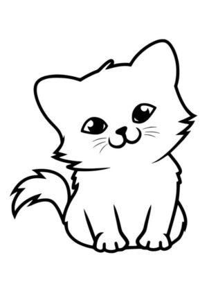 gatinho para colorir