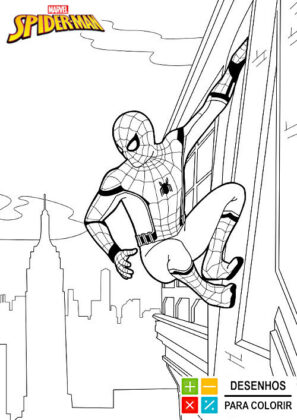 homem aranha desenho para colorir