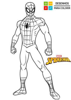 homem aranha desenho para colorir