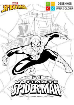 homem aranha desenho para colorir