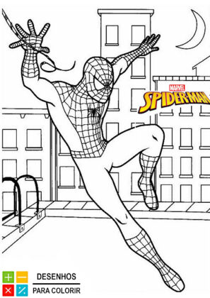 homem aranha desenho para colorir
