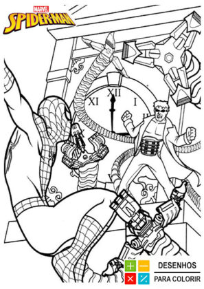 homem aranha para colorir e imprimir