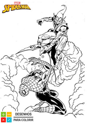 homem aranha para colorir e imprimir