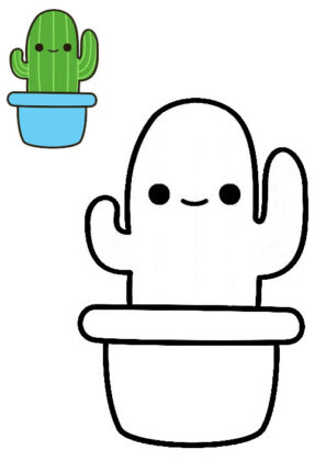 kawaii para colorir