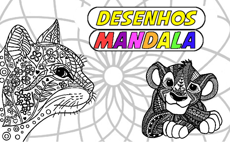 Desenho de Mandala para relaxar para Colorir - Colorir.com