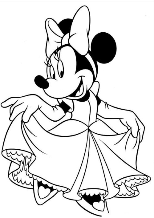 Minnie para Colorir : 50 desenhos para imprimir