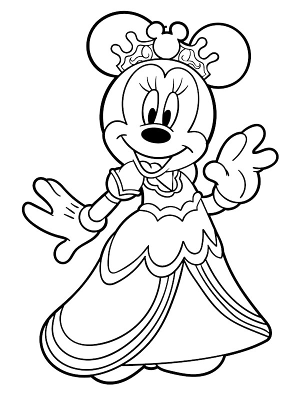 Minnie para Colorir : 50 desenhos para imprimir